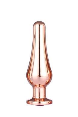 DT21827 Анальная пробка конической формы Dream Toys GLEAMING LOVE ROSE GOLD PLEASURE PLUG M