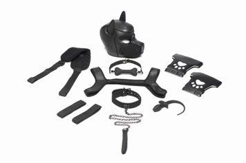 Набор BDSM щенок Master Series Luxury Pup Arsenal Set - Black