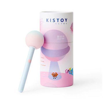 Вибратор-конфета на палочке KISTOY Lala Pop, 2 мотора, маска на глаза в комплекте
