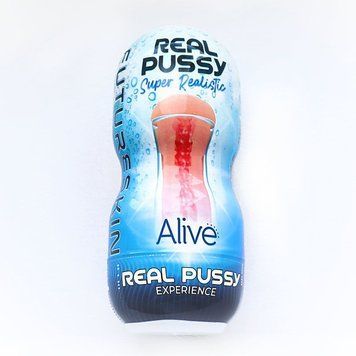 Недорогой мастурбатор-вагина Alive Super Realistic Vagina, Телесный