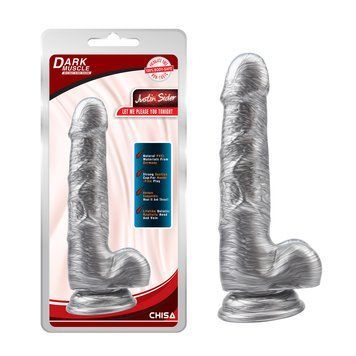 Фаллоиммитатор Chisa&nbsp;Justin&nbsp;Sider&nbsp;Silver&nbsp;Dark&nbsp;Muscle