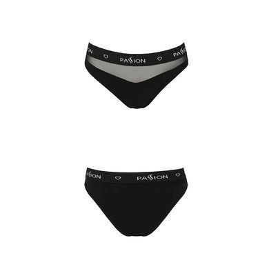 Трусики с прозрачной вставкой Passion PS006 PANTIES black, size XL