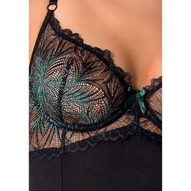 Корсет с пажами FLORIS CORSET black XXL/XXXL - Passion Exclusive, трусики, Черный