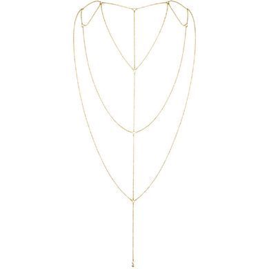 Цепочка для спины Bijoux Indiscrets Magnifique Back and Cleavage Chain - Gold, украшение для тела
