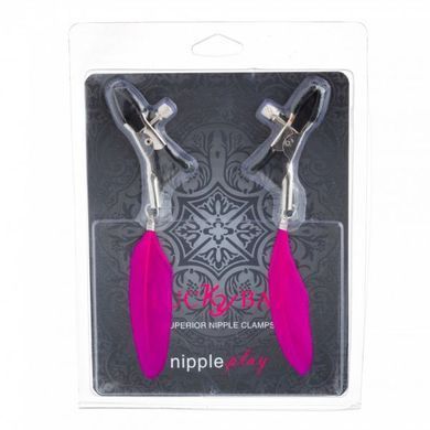 Затискачі на соски Пір'ячко Lucky Bay nipple Play, Rosy