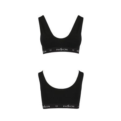 Спортивный топ с широкой резинкой Passion PS004 TOP black, size XL