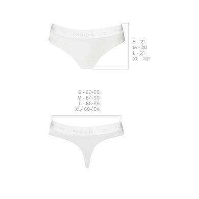 Трусики-бразилиана из хлопка Passion PS005 PANTIES white, size XL