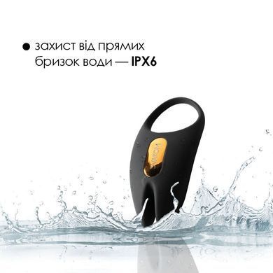 Ерекційне віброкільце Svakom Winni 2, керування зі смартфона, пульт ДК, Черный/золотистый