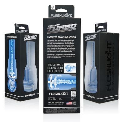Мастурбатор Fleshlight Turbo Thrust Blue Ice (имитатор минета), Голубой