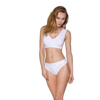 Трусики-бразилиана из хлопка Passion PS005 PANTIES white, size XL