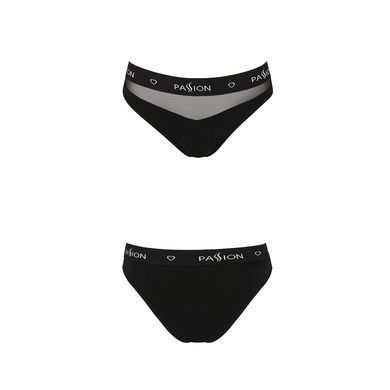 Трусики з прозорою вставкою Passion PS006 PANTIES black, size L