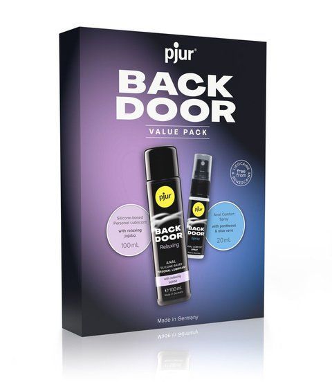 Подарочный набор pjur BACK DOOR Value Pack: силиконовая смазка 100 мл и расслабляющий спрей 20