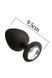 Анальна пробка з кристалом MAI Attraction Toys №49 Black (м'ята упаковка)