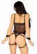 Leg Avenue Satin elastic harness O/S