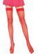 Leg Avenue Nylon Fishnet Thigh Highs OS Red