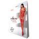 Бодистокинг Passion BS069 red, комбинезон, имитация чулок и боди