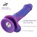 Фалоімітатор 8.2″ з вібрацією для секс-машин Hismith Purple Silicone Dildo with Vibe, знімний конект