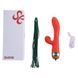 Вибратор-кролик с флогером LOCKINK SEVANDA Whip Vibrating Massage Wand - Red & Green