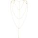 Цепочка для спины Bijoux Indiscrets Magnifique Back and Cleavage Chain - Gold, украшение для тела