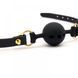 Кляп из силикона и итальянской кожи Breathable Small Ball Gag UPKO