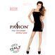 Бодістокінг Passion BS026 black, сукня-сітка на бретелях, Черный