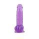 Фаллоимитатор&nbsp;на&nbsp;присоске&nbsp;фиолетовый&nbsp;Chisa Hi-Rubber&nbsp;17,5*3,6 см