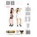 Бодістокінг Passion BS026 black, сукня-сітка на бретелях, Черный