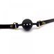Кляп из силикона и итальянской кожи Breathable Small Ball Gag UPKO