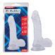 Фалоімітатор Chisa HI-RUBBER 7.5, Clear