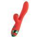 Вибратор-кролик с флогером LOCKINK SEVANDA Whip Vibrating Massage Wand - Red & Green