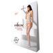 Бодистокинг Passion BS067 white, комбинезон, имитация чулок и топа на бретелях