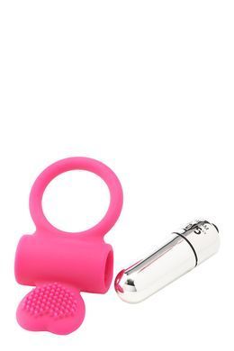 Ерекційне кільце з вібрацією Dream Toys FLIRTS COCKRING PINK