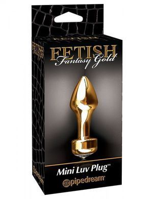 Анальна пробка Pipedream Fetish Fantasy Series золота з кристалом