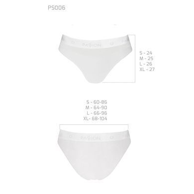 Трусики с прозрачной вставкой Passion PS006 PANTIES white, size L