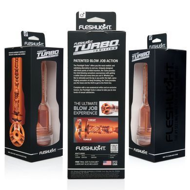 Мастурбатор Fleshlight Turbo Ignition Copper (имитатор минета), Оранжевый