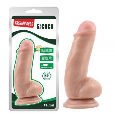 Фалоимитатор&nbsp;с&nbsp;беж&nbsp;Fashion&nbsp;Dude&nbsp;6.9&nbsp;Cock&nbsp;Chisa