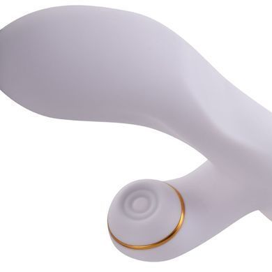 Вибратор-кролик с флогером LOCKINK SEVANDA Whip Vibrating Massage Wand - White & Golden