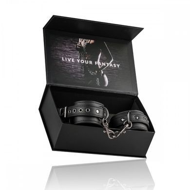 Наручники Easy Toys Faux Leather Handcuffs, чорні