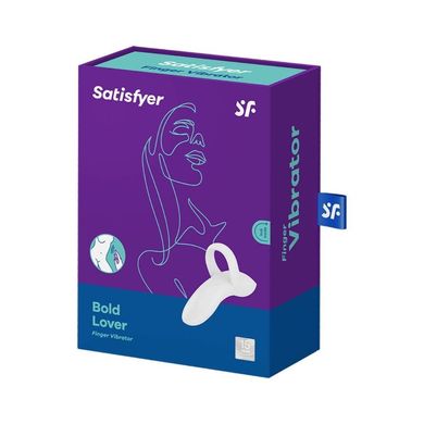 Вібратор на палець Satisfyer Bold Lover White, гнучкий