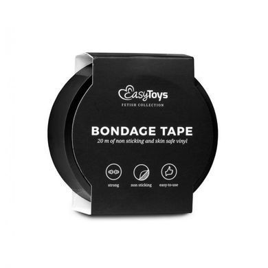 Бондажна стрічка, чорного кольору "EasyToys Black Bondage Tape", Черный