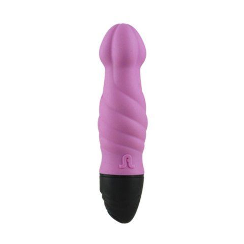 Вибратор Adrien Lastic Tornado со стимулирующим рельефом, Бузковий