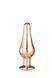 DT21826 анальна пробка конічної форми Dream Toys GLEAMING LOVE ROSE GOLD PLEASURE PLUG S
