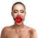 Кляп расширитель в форме губ Art of Sex - Gag Lips, натуральная кожа