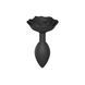 Силіконова анальна пробка Love To Love OPEN ROSES L SIZE - BLACK ONYX