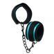Наручники&nbsp;тканевые&nbsp;бирюзовые Luxury Fetish CUFFS