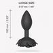 Силіконова анальна пробка Love To Love OPEN ROSES L SIZE - BLACK ONYX