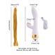Вибратор-кролик с флогером LOCKINK SEVANDA Whip Vibrating Massage Wand - White & Golden