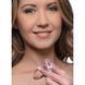 Анальна пробка зі стразом Pink Gem Glass Anal Plug With Gem скляна, Small