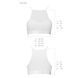 Спортивный топ с прозрачной вставкой Passion PS006 TOP white, size L