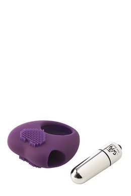 Эрекционное кольцо с вибрацией Dream Toys FLIRTS COCKRING PURPLE